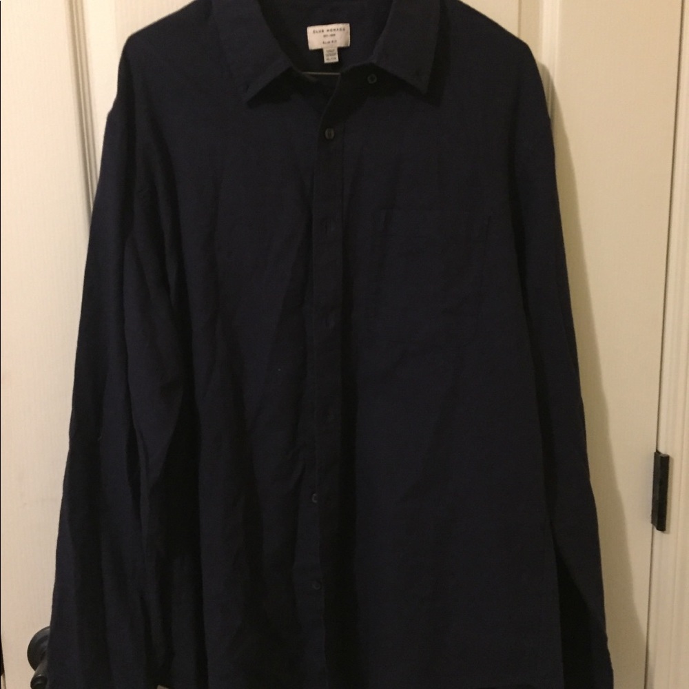 Club Monaco Black Button Up